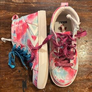 Colorful Tie-Dye Kids Sneakers